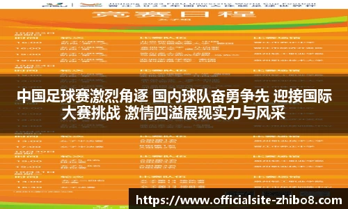 中国足球赛激烈角逐 国内球队奋勇争先 迎接国际大赛挑战 激情四溢展现实力与风采